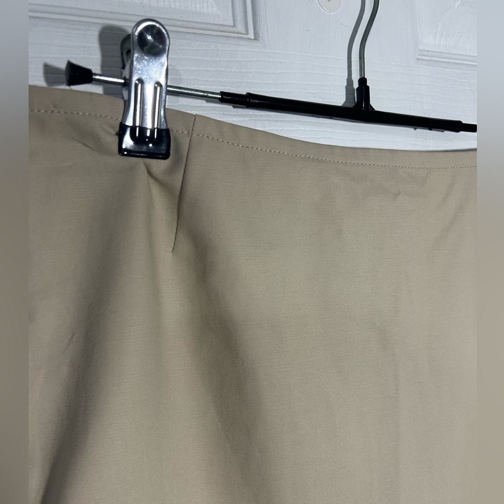 Lafayette 148 Cotton Tan Pencil Skirt Size 2 Petite Chic Classic Professional - Picture 2 of 14